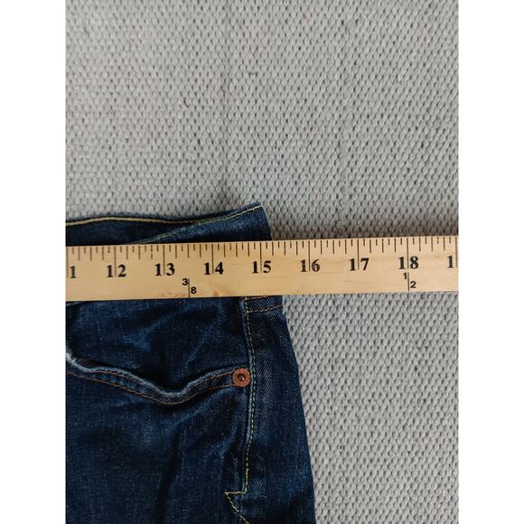 Lucky Brand Vintage Zoe Straight Jeans Womens 4/27 30X30 Blue Casual Western - Picture 12 of 15